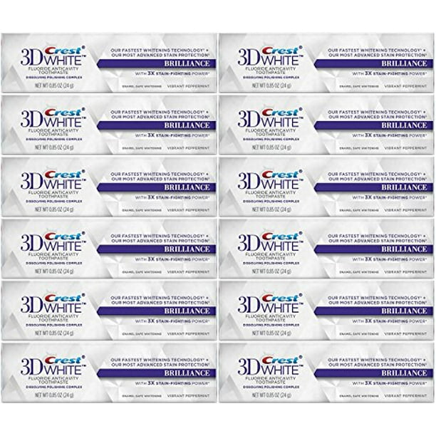 Crest 3D White Brilliance Whitening Toothpaste, Vibrant Peppermint