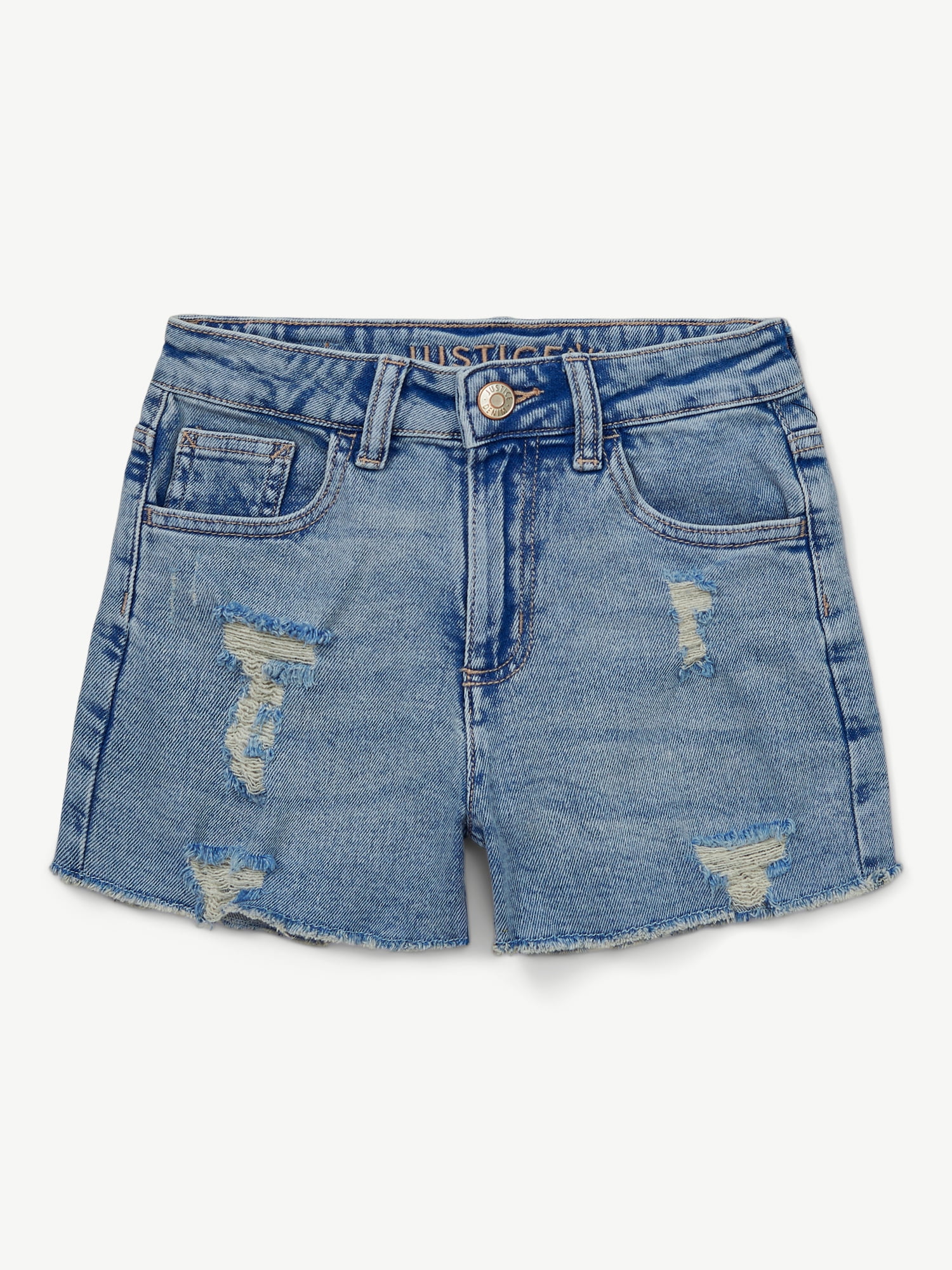 Justice Girls Denim Shorts, Sizes 6-18, Slim & Plus
