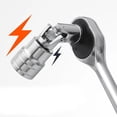 thumbnail image 3 of 1/4 3/8 1/2 Joint Set Ratchet Extension Bar Socket Swivel Ratchet Tool 1-4Inch, 3 of 8