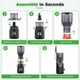 thumbnail image 5 of Cold Press Juicer Machines : 5.1" Wide Feed Chute Slow Masticating Juicer for Whole Fruits & Vegetables, Easy to Clean, High  Yield, , Black, 5 of 6
