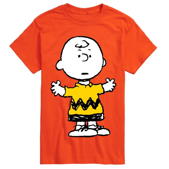 Peanuts - Charlie Brown Standing- Men's Short Sleeve Graphic T-Shirt Short Sleeve Graphic T-Shirt