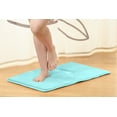 thumbnail image 2 of Clara Clark Bath Mat Bathroom Rug - Absorbent Memory Foam Bath Rugs - Non-Slip, Thick, Cozy Velvet Feel Microfiber Bathrug, Plush Shower, Toilet- Floor Bathmats Carpet - Aqua - Small Size 17”x24”, 2 of 5