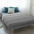 thumbnail image 4 of Grey Ombre Wooden Blanket Soft Cozy Warm Throw Blanket for Couch, Plush Fuzzy Flannel Fleece Blankets for Sofa, Farmhouse Retro Gray Wood Gradient Bed Blankets Lightweight Gifts for Women, 50"x60", 4 of 9