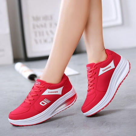 

Fashion Women Soft Bottom Rocking Shoes Sneakers Student Runing Shoe