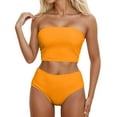 thumbnail image 2 of Bikini Set for Women Cutout Top Two Piece Swimsuit High Waist Bottom Tummy Control Swimwear Beach Vacation Pool Party, 2 of 5