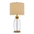 thumbnail image 5 of 150W 3 Way Seymour Bubbled Glass Table Lamp With Resin Base And Hardback Drum Linen Shade, 5 of 5