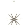 thumbnail image 2 of Hunter - Jupiter Star 18-light Brushed Nickel, Extra Large Pendant Light, Dimmable, Sputnik Shaped, for Bedrooms, Dining, Living Rooms - 19344, 2 of 7