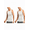 White, variant on Men's 2 Pack Compression Shirt Slimming Body Shaper Sleeveless Crew Neck Tummy Control Workout Tank Top Undershirt M