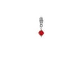 thumbnail image 1 of July - Red - 6mm Crystal Bicone - Rope Charm Bead, 1 of 1