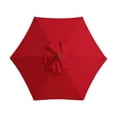 thumbnail image 2 of Patio Umbrella Canopy Polyester Cloth Umbrella Canopy Replacement UV-Resistant Umbrella Canopy Cover Rainproof Umbrella Outdoor Umbrella Replacement Cloth for Garden Courtyard, 2 of 8