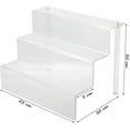 thumbnail image 2 of 29x20x20cm acrylic transparent Expositor Con estantes en 3 levels, 2 of 7