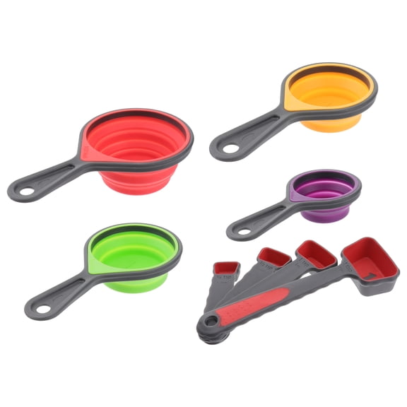 WORGEOUS  4 in Small Quantity Measuring Cups Spoons and Kit