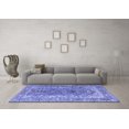 thumbnail image 3 of Ahgly Company Machine Washable Indoor Rectangle Persian Blue Traditional Area Rugs, 3' x 5', 3 of 4