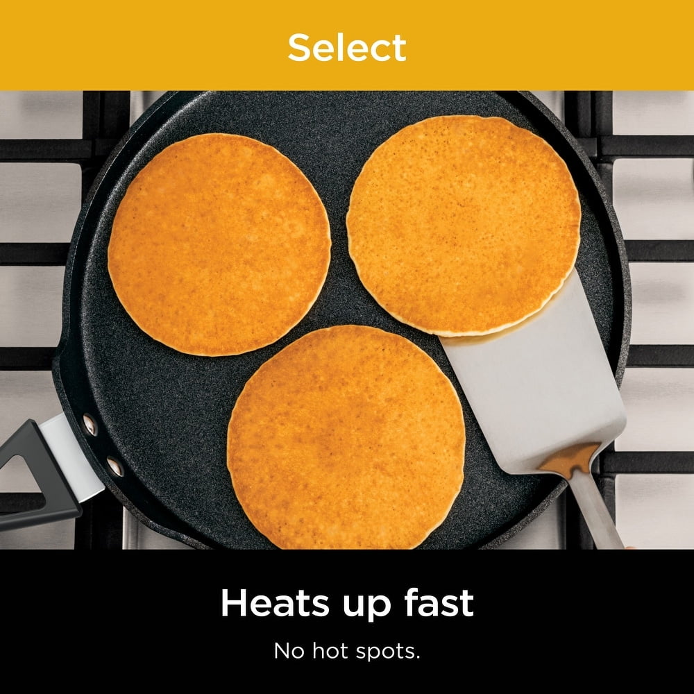 Ninja NeverStick Select Frying Pan, 12 inch, Dishwasher Safe, Oven Safe up to 350F, Black