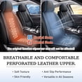 thumbnail image 5 of Fit for VOLKSWAGEN JETTA 2010, Black and Blue Edges Car Seat Covers, Premium Leather 5 Seats Full Set With a Headrest and Lumbar Support Non-slip, GLI is not suitable, 5 of 8