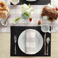 thumbnail image 3 of Contemporary Home Living Woven Double Frame Rectangular Placemats - 19" - Black - Set of 6, 3 of 3