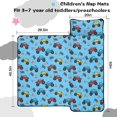thumbnail image 5 of Monster Cartoon Truck Blue Pattern Teens Toddler Nap Mat with Pillow, Sleeping Mat Bag for Preschool Daycare 50"x20", 5 of 6