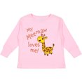 thumbnail image 3 of Inktastic My Meemaw Loves me- cute giraffe Boys or Girls Long Sleeve Toddler T-Shirt, 3 of 5