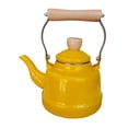 thumbnail image 3 of Elodie Enamel Tea Kettle 1.7L Heat Resistant Coffee Pot for Kitchen Household Party Yellow, 3 of 8