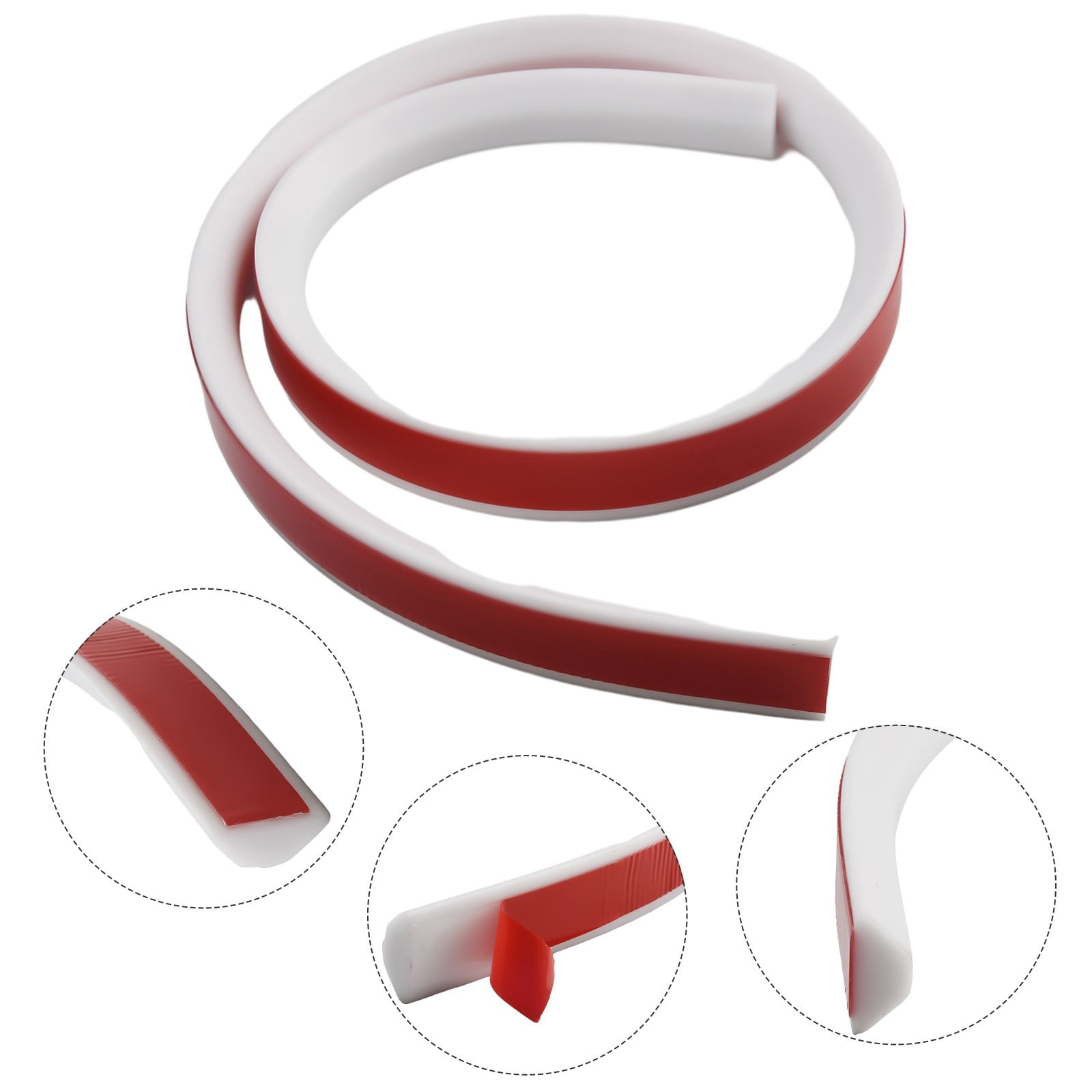 Collapsible Shower Threshold Water Dam - Self Adhesive Silicone Barrier For Dry/Wet Separation & Water Leak Prevention 4 thumbnail image