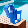 thumbnail image 3 of Portavasos para piscina, estante colgante para almacenamiento de cerveza, accesorios para piscina (marco alto azul), 3 of 7