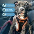 thumbnail image 6 of Voyager Step-in Air All Weather Mesh Harness and Reflective Dog 5 ft Leash Combo with Neoprene Handle, for Small, Medium and Large Breed Puppies - Black/Orange Trim, X-Large, 6 of 9