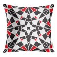 thumbnail image 1 of BOSDECO Red Pattern Abstract Geometric Black White Mosaic Pillow Case Pillow Cover 20x20 inch, 1 of 1
