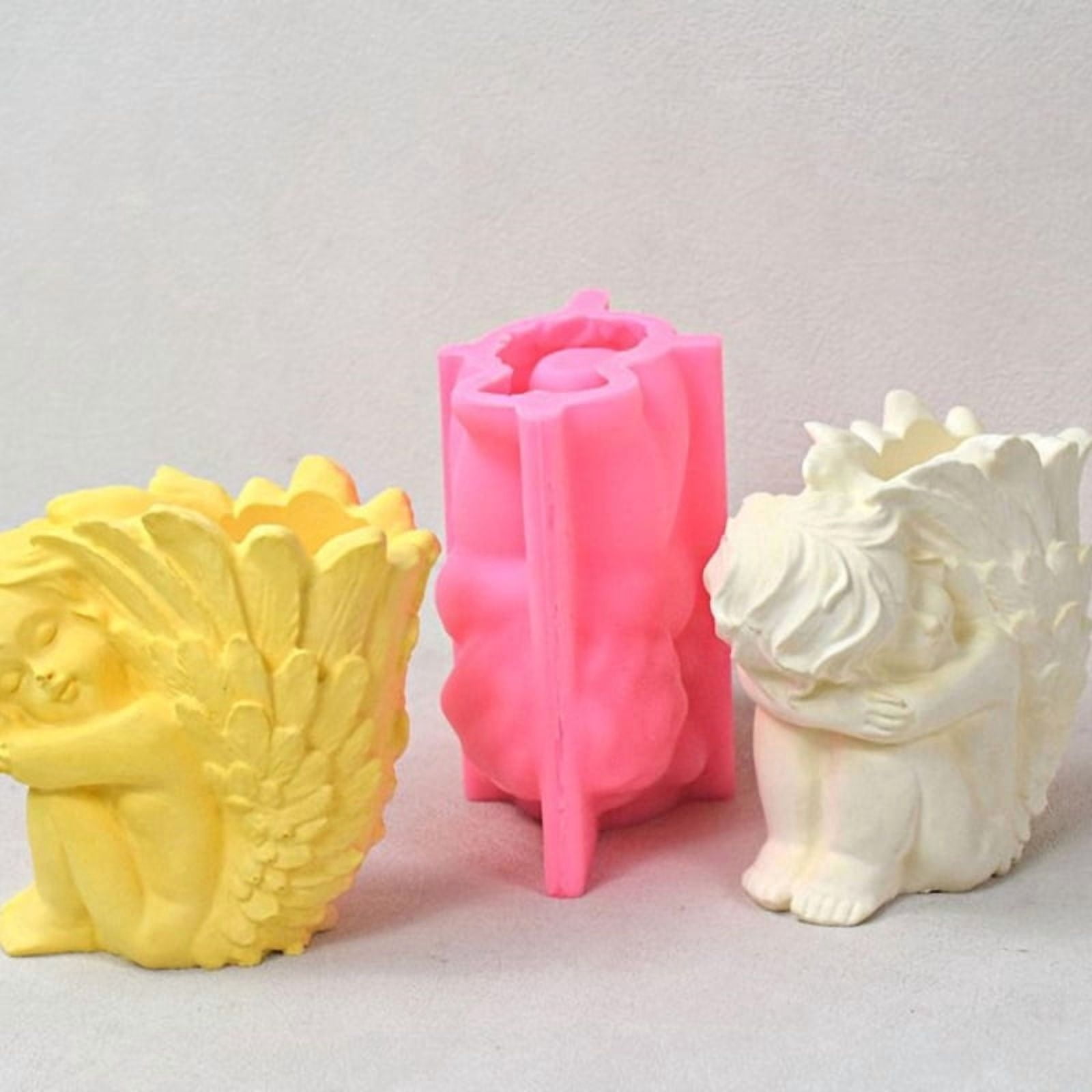Succulent Planter Resin Mold Girl Flower Pots Silicone Molds for Home Decor