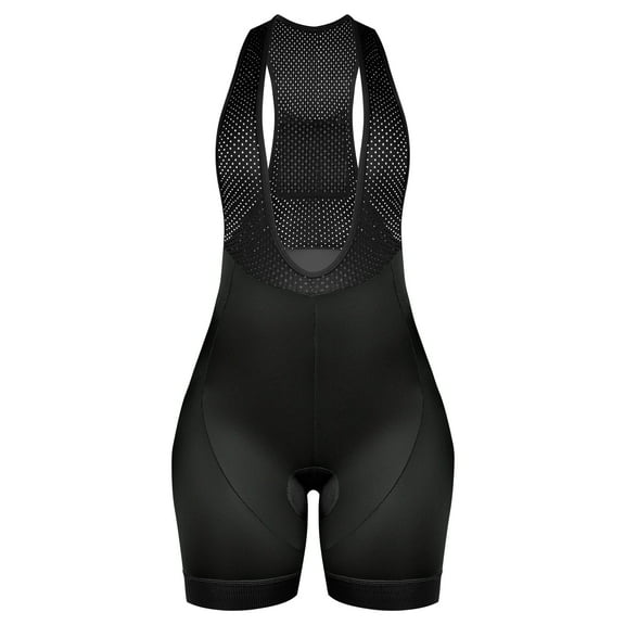 Zol Cycling Black Women's Bib Short with Memory Foam 8 Hour Pad (SMALL)