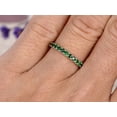 thumbnail image 5 of 2CT Round Cut Emerald Half Eternity Women Wedding Band Ring 925 Silver, 5 of 5
