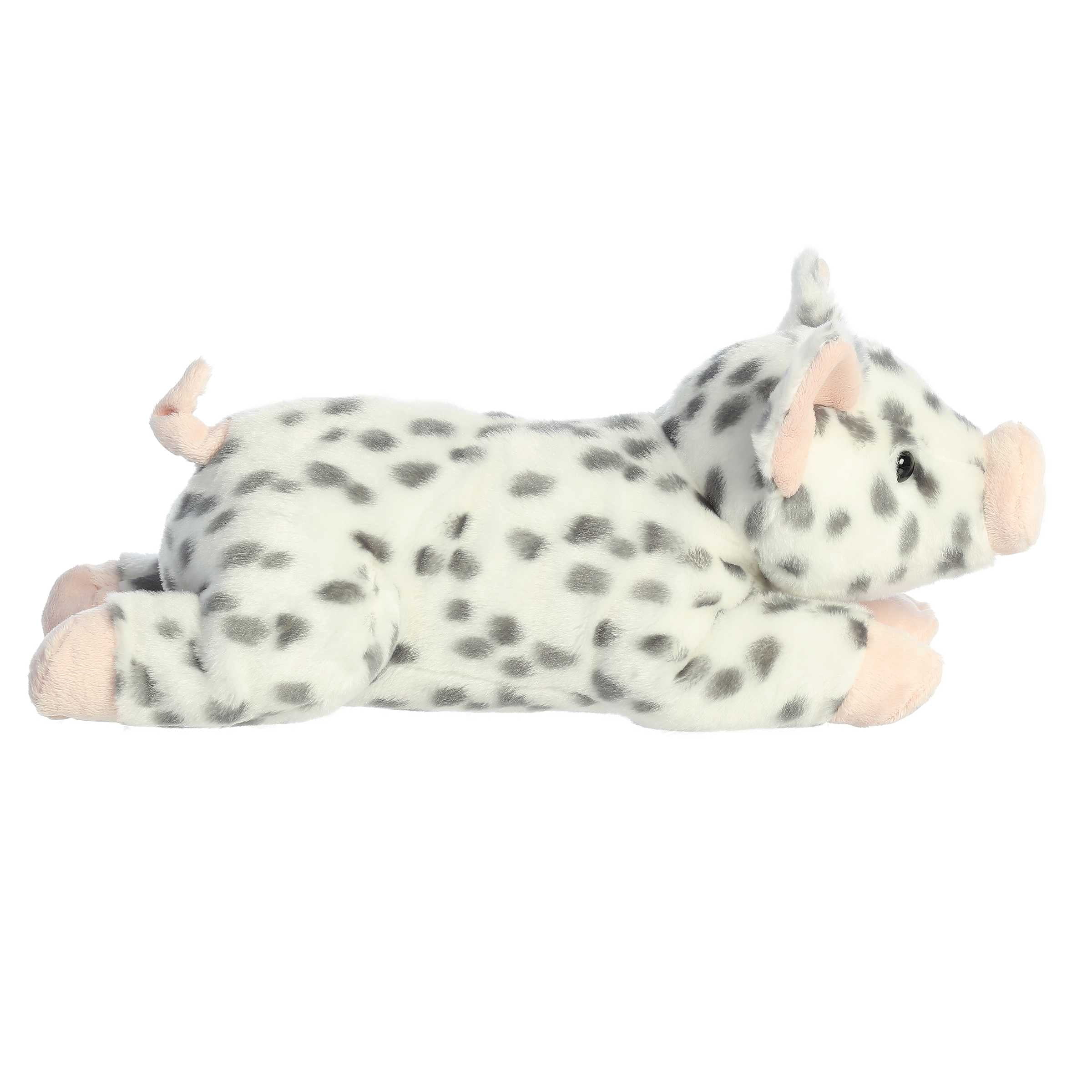 Aurora - Large Gray Grand Flopsie - 16.5" Spotty Piglet - Adorable Stuffed Animal