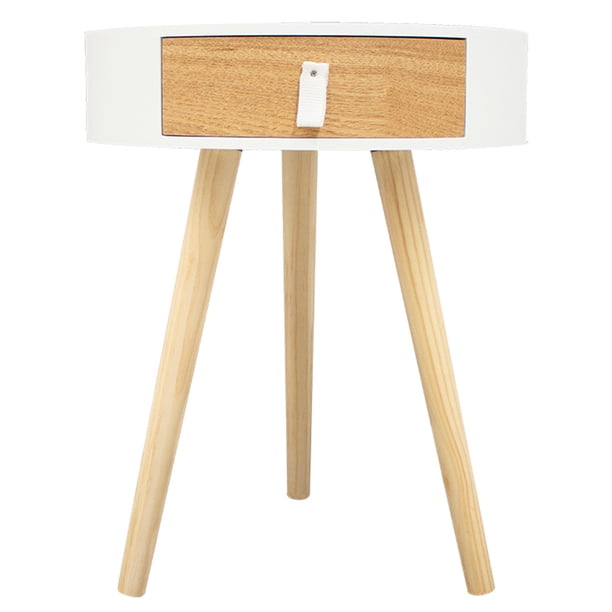 Mesa Lateral Auxiliar Trend Blanca Estilo Minimalista DIB CARPET & HOME MML004-1000/100