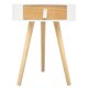 thumbnail image 1 of Mesa Lateral Auxiliar Trend Blanca Estilo Minimalista DIB CARPET & HOME MML004-1000/100, 1 of 4
