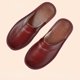 thumbnail image 3 of zapatillas para hombre, nuevas zapatillas de invierno de cuero genuino cálidas para interiores, zapatos impermeables para casa, zapatillas para mujer, 3 of 4