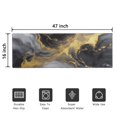 thumbnail image 5 of Black White Gold Marble Pattern Door Rugs,Washable Non Slip Door Mats Indoor,Decorative Door Mats,Entry Mat Indoor for Entrance,Bedroom,Kitchen,Bathroom,16"x47", 5 of 6