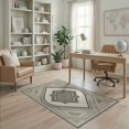 thumbnail image 2 of ODIKA Beige Repeating Minimalist Border Balanced Tonal Large Neutral for Playroom, Bedroom, Reading Nook, Pet Friendly & Kids Safe Play, 2 of 7