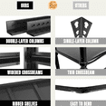 thumbnail image 3 of 82"H Garage Shelving Heavy Duty,3600LBS Storage Shelves,6 Tier Metal Shelving Unit, Adjustable Storage Rack & Shelving for Basement,Warehouse,Pantry,Closet,Kitchen 40"W × 16"D × 82"H, 3 of 10