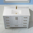 thumbnail image 6 of Vinnova Shannon 60" Single Vanity in Gray Composite Carrara White Stone Countertop, 6 of 7