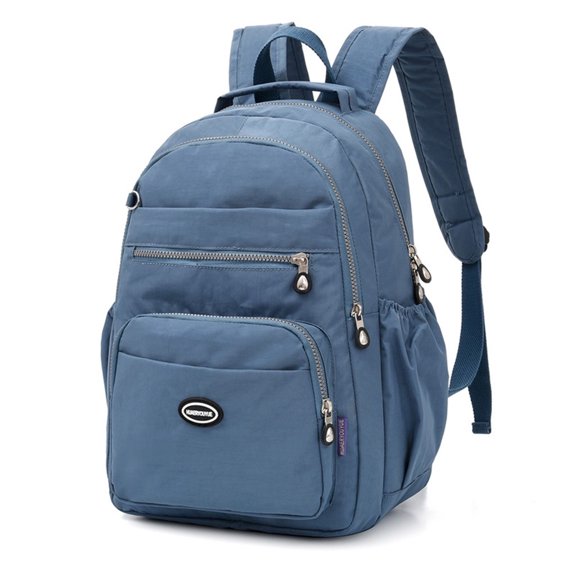 WIZUTIZ Backpack for Women Womens Backpacks with Adjustable Strap Zipper Pockets Shoulder Bags Backpacks Medium Solid Bags Waterproof Casual Bag 1 PC Navy