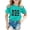 Mint Green, variant on LRen Toddler Girl Shirts 2t Girl Cute Print Crew Neck Tees Short Sleeve Basic Tee Kids Children's Fashion Tee Tops Shirts for Kids