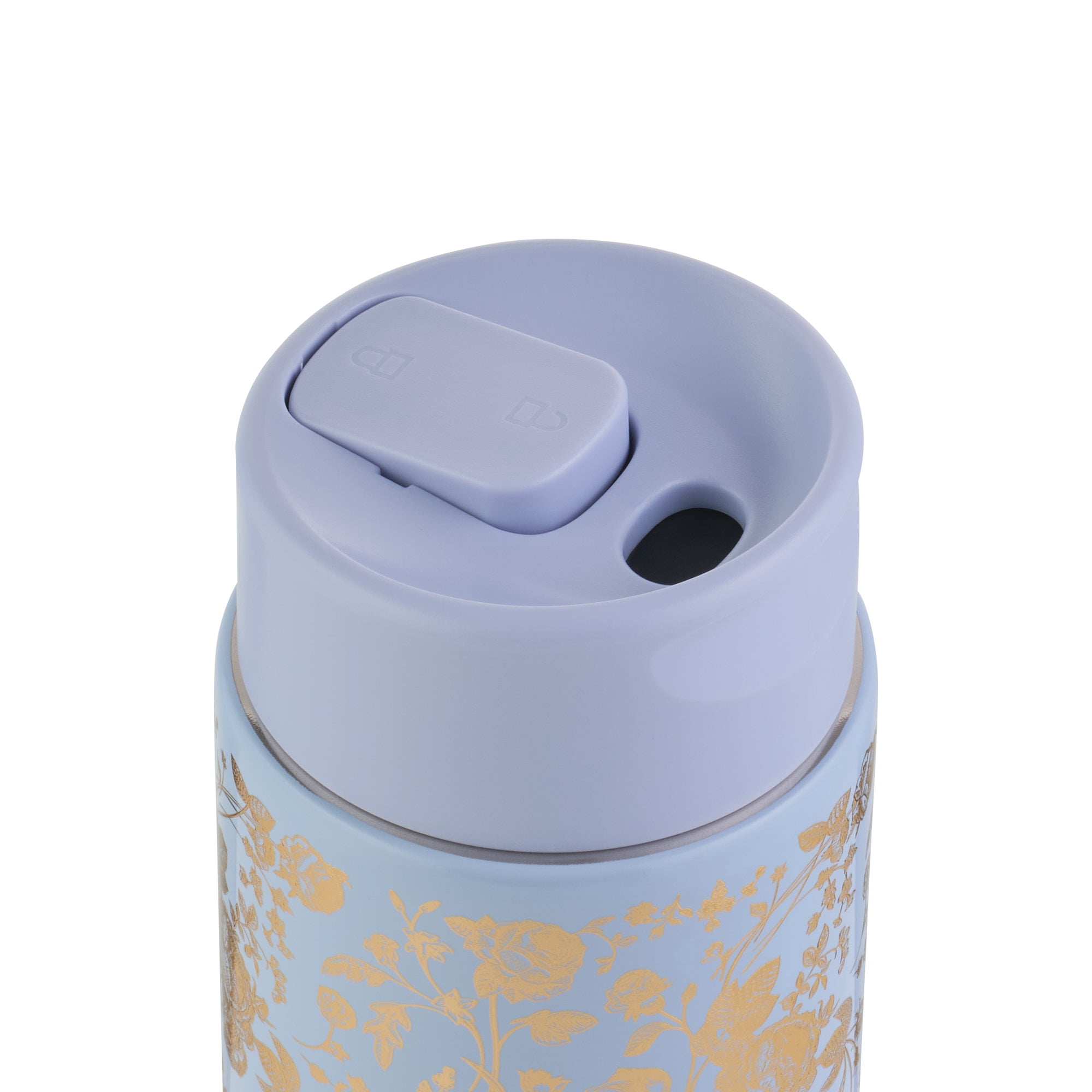Thyme & Table 22oz Stainless Steel Coffee Tumbler, Blue Floral