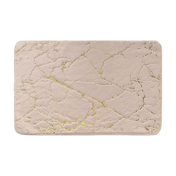 Vaidha Tapis de Bain Gaufré en Galets Antidérapant pour Salle de Bain, Tapis pour Lavabo, Tapis de Sol Latéral pour Baignoire, Paillasson de Douche, Coussin en Mousse Mémoire