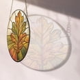 thumbnail image 4 of Oak Leaf Stained Glass Suncatcher Window Hanging – Personalized Window Hanging Gift for Woman, Man, Family & Friends, Christmas 2025 Keepsake dnERd9, 4 of 5