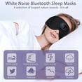 thumbnail image 3 of Auriculares inalámbricos para dormir con música en 3D y ruido blanco, Bluetooth 5.2, antifaz transpirable, apagado automático, altavoz estéreo HD ultrafino, color negro, 3 of 5