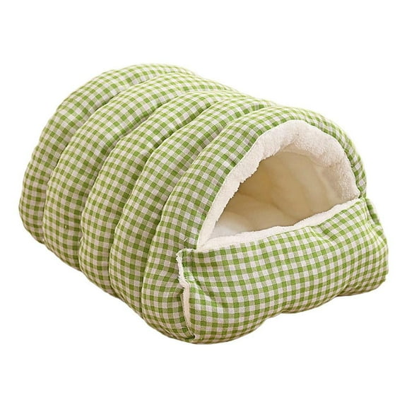 Covered Cat Bed,Removable Plaid Enclosed Nest,Portable Pet Cave With Soft Cushion And Breathable Fabric,Shelter With Washable Design,Cat Sleeping Nest For Sofa Bed Floor,for Pets Lovers