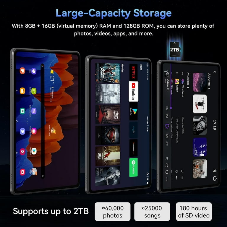 Free Shipping! Tabwee Android 15 Tablet 11 Inch FHD Display