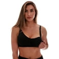 thumbnail image 3 of Just Intimates Nursing Bras for Women (Pack of 3) (X-Large, Black / Black / Black), 3 of 4