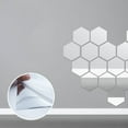 thumbnail image 6 of Mirror Wall Sticker Self Adhesive High Quality Furniture Films Mirror Foil 50X50cm, 6 of 8