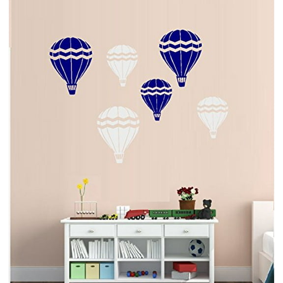 Decal ~ BALLOONS (QTY 6) ~ Wall Decal 3- 6" X 8" 3- 8" X 11"
