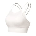 thumbnail image 1 of Sujetador deportivo corto con espalda cruzada y relleno para mujer - Camiseta sin mangas rellena para entrenamiento, yoga y gimnasio, estilo informal y sexy, para todas las estaciones, 1 of 4